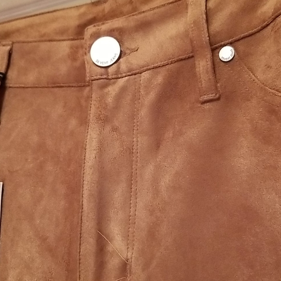 Seven7 tan suede skinny pants - Picture 4 of 8